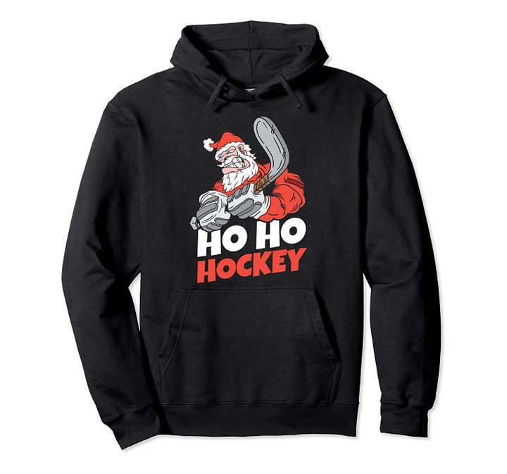 Ho Ho Ho Hockey Pucks Santa Hats Hockey Player Christmas Pullover Hoodie, T Shirt, Sweatshirt