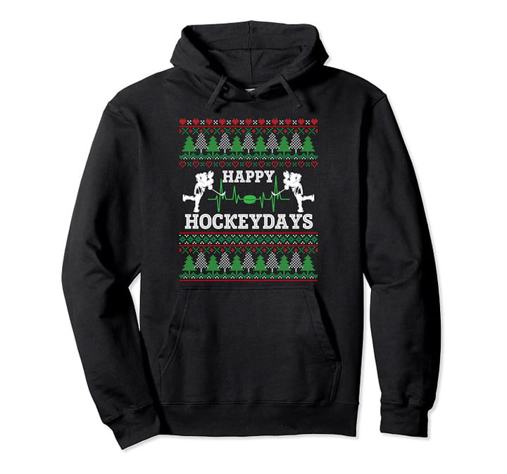 Funny Hockey Happy Hockeydays Hockey Christmas Xmas Gift Pullover Hoodie, T Shirt, Sweatshirt