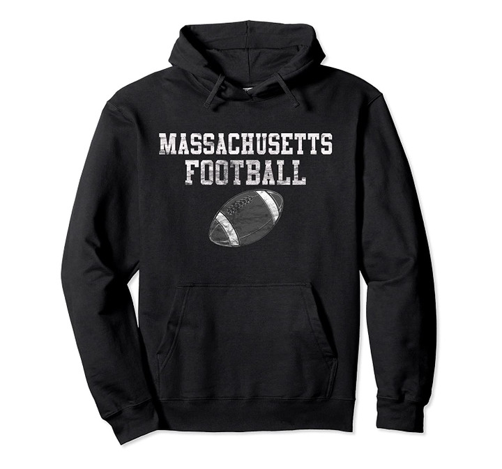 Massachusetts Football Pullover Hoodie, T Shirt, Sweatshirt
