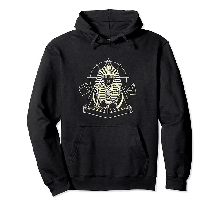Awesome Egyptian Geometry Gift Ancient Egypt Line Art Pullover Hoodie, T Shirt, Sweatshirt