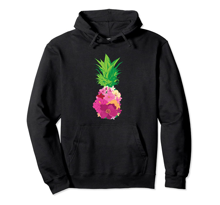 Cool Pineapple Flowers For Cute Beach Lovers Gift Pullover Hoodie, T Shirt, Sweatshirt
