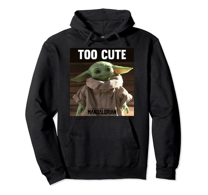 Star Wars The Mandalorian The Child Too Cute Portrait Pullover Hoodie, T Shirt, Sweatshirt