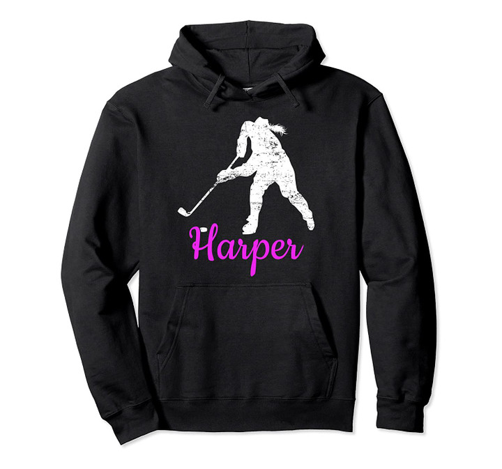 Harper Name Gift Personalized Hockey Pullover Hoodie, T Shirt, Sweatshirt