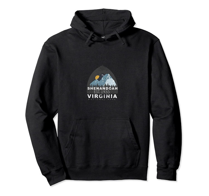 Shenandoah National Park - Snowy Forest Mountains Pullover Hoodie, T Shirt, Sweatshirt