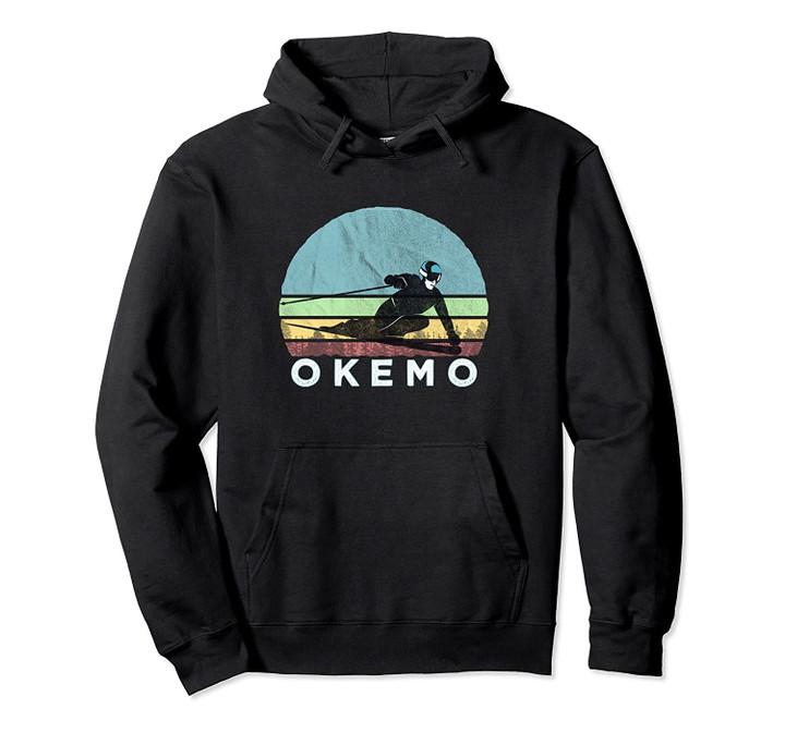 Okemo Ski Illustration / Retro Vintage Okemo, VT Pullover Hoodie, T Shirt, Sweatshirt