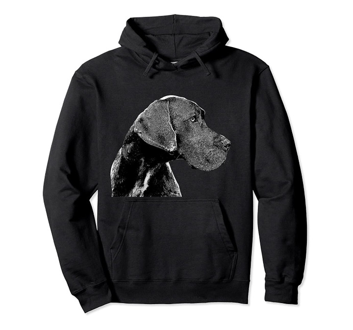 Great Dane Funny Dog Portrait Hoodie, T Shirt, Sweatshirt