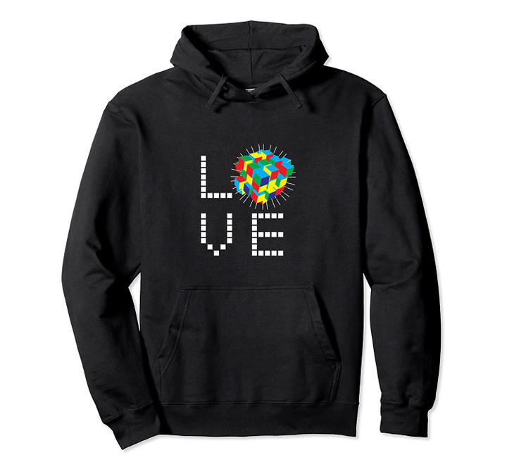 Love Cube Puzzle Game Shattered Funny Design Gift Pullover Hoodie, T Shirt, Sweatshirt