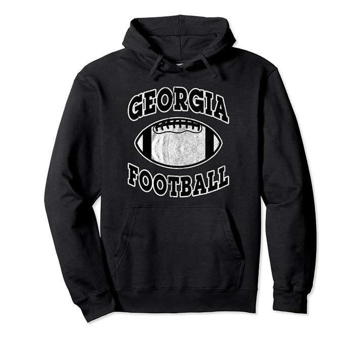 Georgia Football Vintage Distressed Pullover Hoodie, T Shirt, Sweatshirt