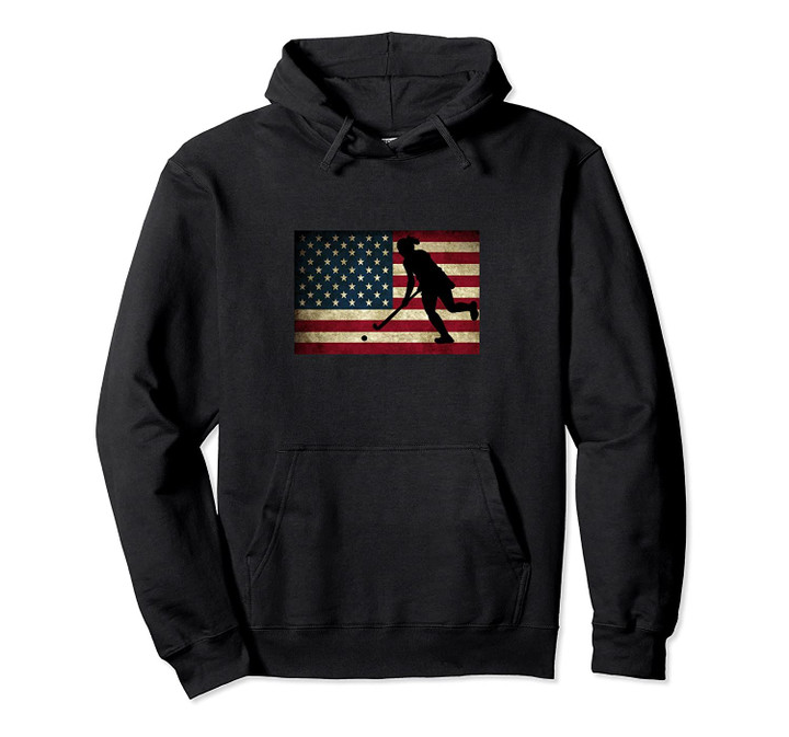 American Flag Hockey for Ladies Field Hockey Gifts Pullover Hoodie, T Shirt, Sweatshirt