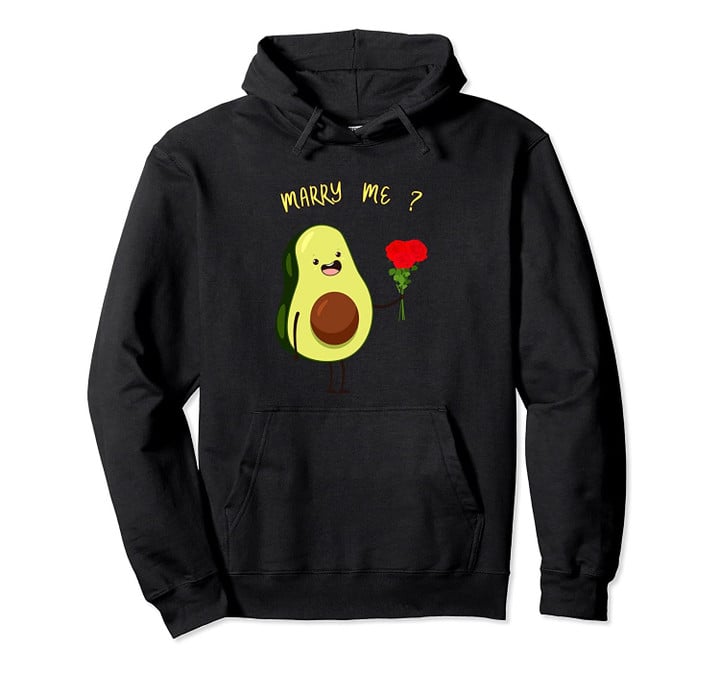 marry me ? love avocado Funny red flower couple avocado gift Pullover Hoodie, T Shirt, Sweatshirt