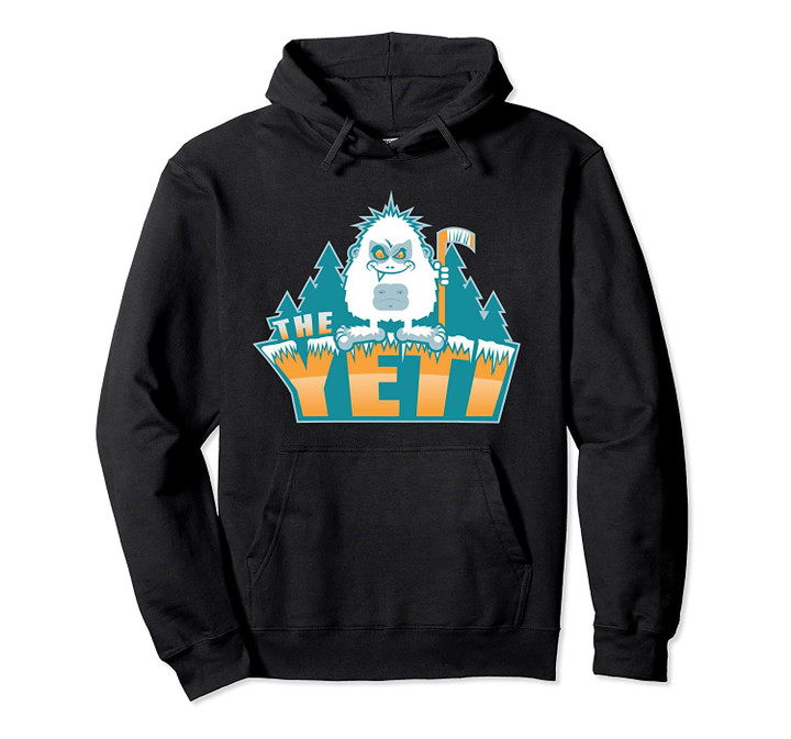 Funny Yeti Gift Abominable Snowman Hockey Stick Apparel Pullover Hoodie, T Shirt, Sweatshirt
