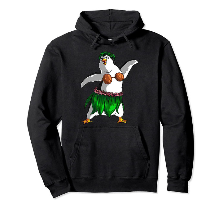 Funny Penguin Luau Costume | Cute Hawaii Dancer Kids Gift Pullover Hoodie, T Shirt, Sweatshirt