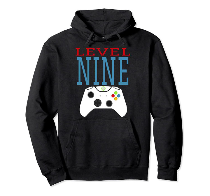 9th Birthday Gift Video Gamer Level 9 Unlocked Ninth Games Pullover Hoodie, T Shirt, Sweatshirt