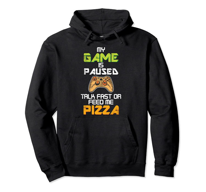 My Game Is Paused Saying Funny Gaming Christmas Gift Pullover Hoodie, T Shirt, Sweatshirt