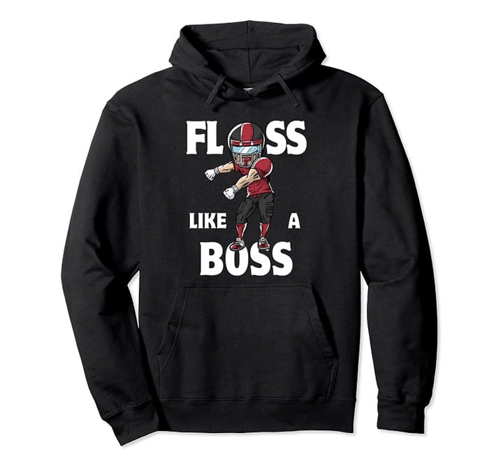 Floss Like A Boss Red Football Player Sport Gifts Pullover Hoodie, T Shirt, Sweatshirt
