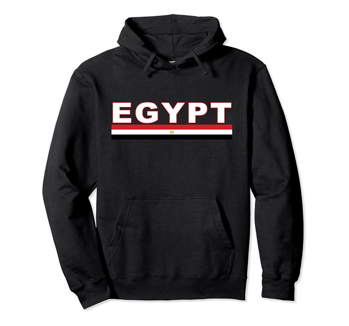 Egyptian Sports-style National Flag of Egypt Pullover Hoodie, T Shirt, Sweatshirt