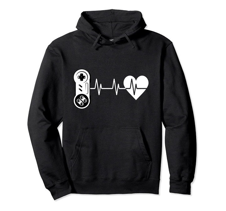 Funny Heartbeat Video Game For Gaming Lovers Pullover Hoodie, T Shirt, Sweatshirt