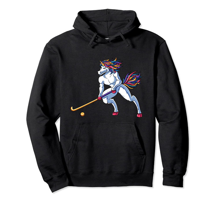 Funny Unicorn Field Hockey Ball Puck Stick State Player Gift Pullover Hoodie, T Shirt, Sweatshirt