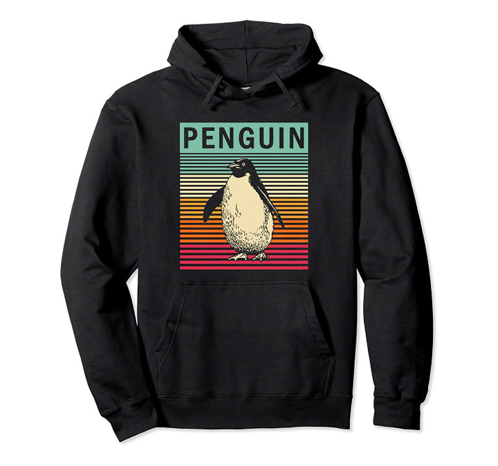 Retro Penguin Vintage Style Penguin Pullover Hoodie, T Shirt, Sweatshirt