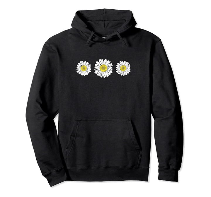 Daisy Flowers White Petals - Summer Spring Season Design Pullover Hoodie, T Shirt, Sweatshirt