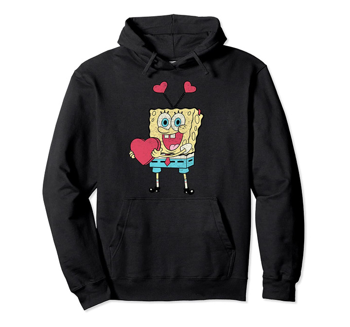 Spongebob Squarepants Valentines Spongebob Love Pullover Hoodie, T Shirt, Sweatshirt