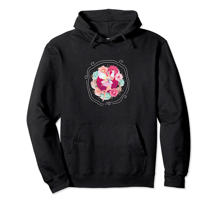Cute Stylish Fairy Flower Fairy Wings Funny Gift Pullover Hoodie, T Shirt, Sweatshirt