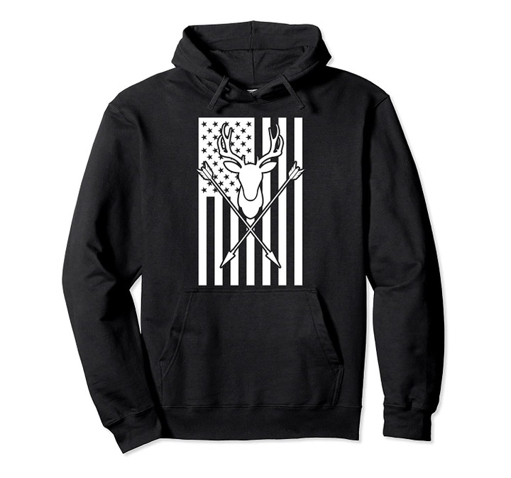 Bow Hunting | USA American Flag Game Gift Pullover Hoodie, T Shirt, Sweatshirt
