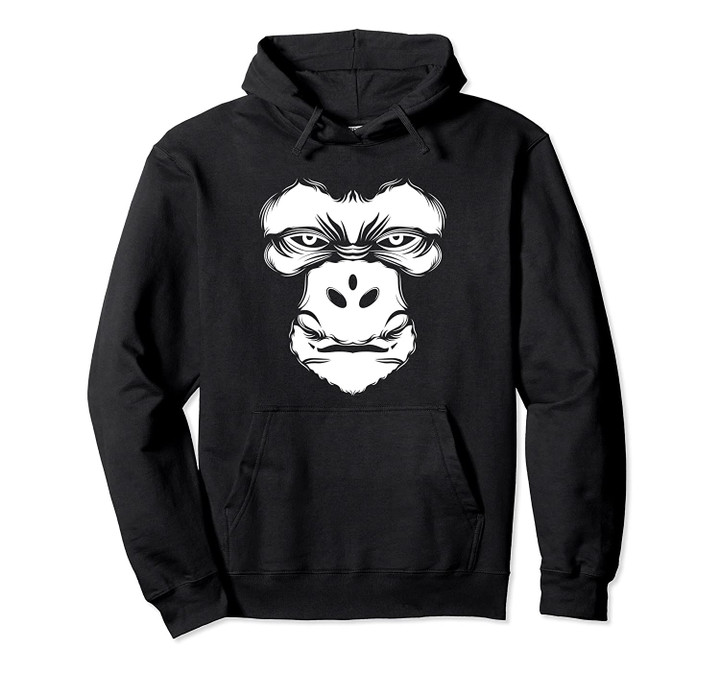 Vintage Angry Ape Gorilla Furious Silverback chimpanzee Gift Pullover Hoodie, T Shirt, Sweatshirt
