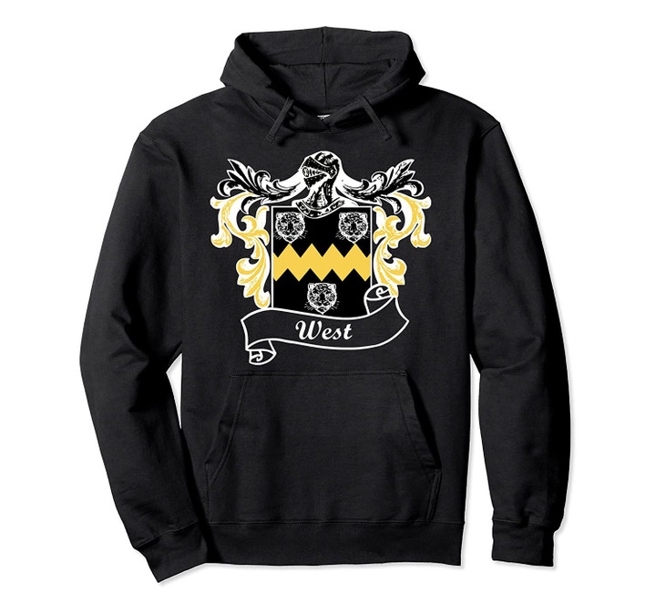 West Coat of Arms surname last name family crest Pullover Hoodie, T Shirt, Sweatshirt