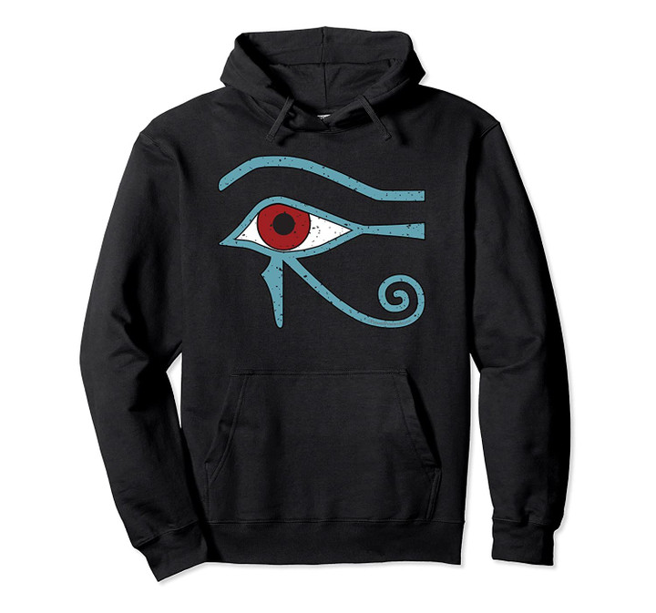 Eye of Horus Ancient Egyptian Blue Symbol of Protection Pullover Hoodie, T Shirt, Sweatshirt