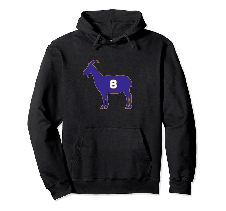 Baltimore Football Fan -GOAT Game Day Raven Number 8 QB Gift Pullover Hoodie, T Shirt, Sweatshirt