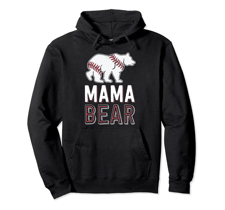 Mama Bear Mom Baseball Shirts For Women Softball Game Pullover Hoodie, T Shirt, Sweatshirt