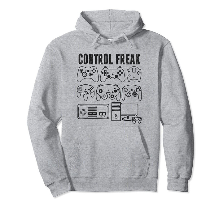 Video Game Player CONTROL FREAK Love Retro Gaming Boys Men Pullover Hoodie, T Shirt, Sweatshirt