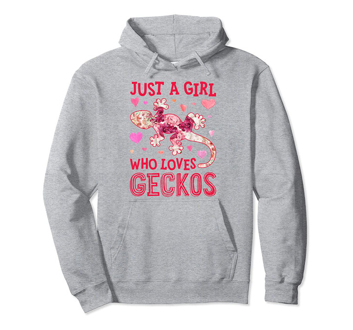 Just A Girl Who Loves Geckos Gecko Flower Gifts Lizard Lover Pullover Hoodie, T Shirt, Sweatshirt