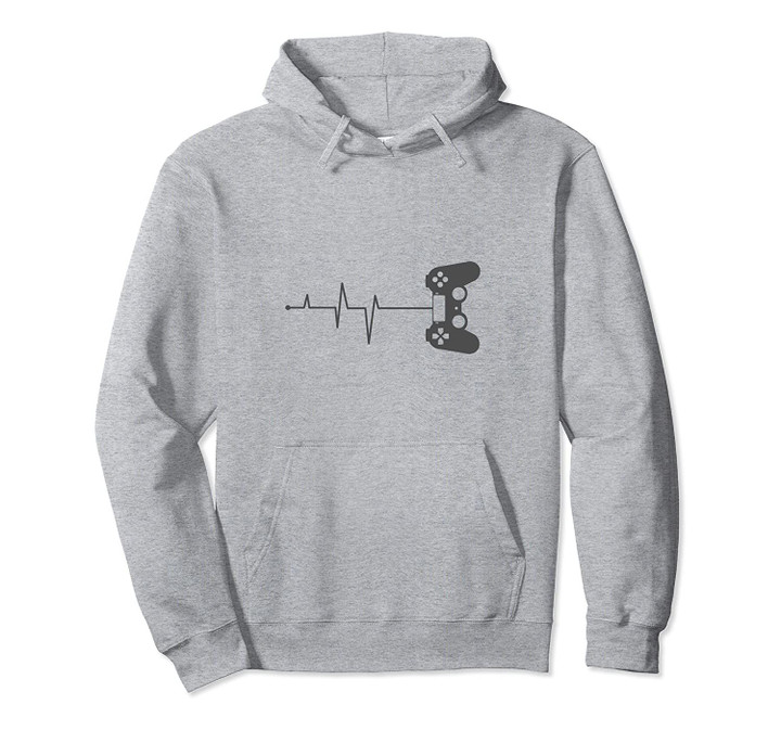 Gamer Heartbeat For Video Game Players Pullover Hoodie, T Shirt, Sweatshirt