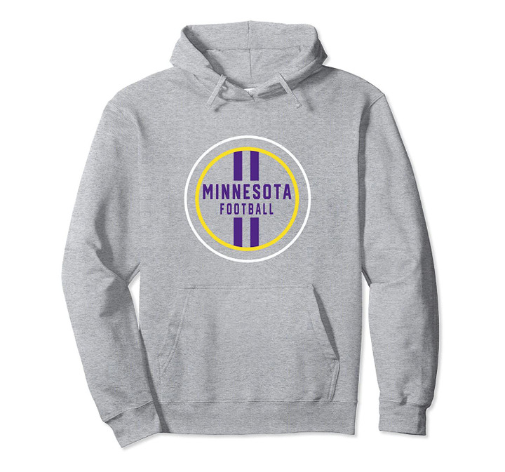Minimalist Minnesota Football Badge Design Pullover Hoodie, T Shirt, Sweatshirt