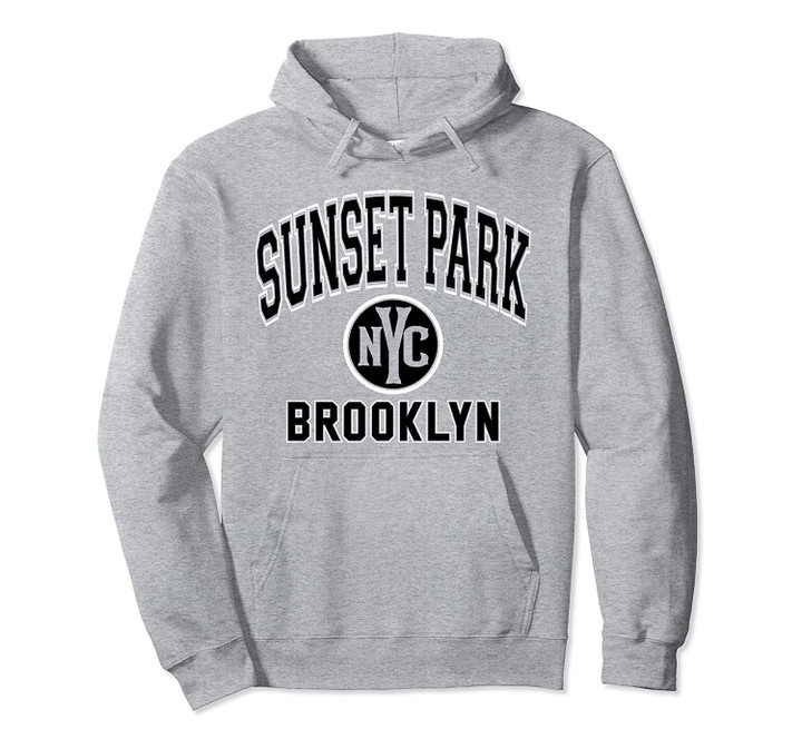 Sunset Park NYC Varsity Style Black Print Pullover Hoodie, T Shirt, Sweatshirt