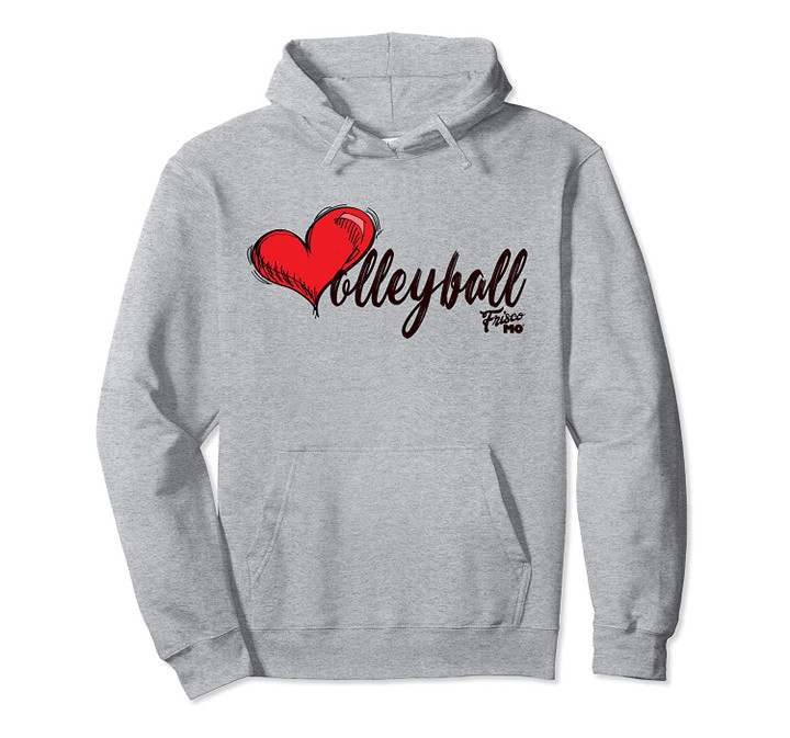 Volleyball Spelled with a Heart Pullover Hoodie, T Shirt, Sweatshirt