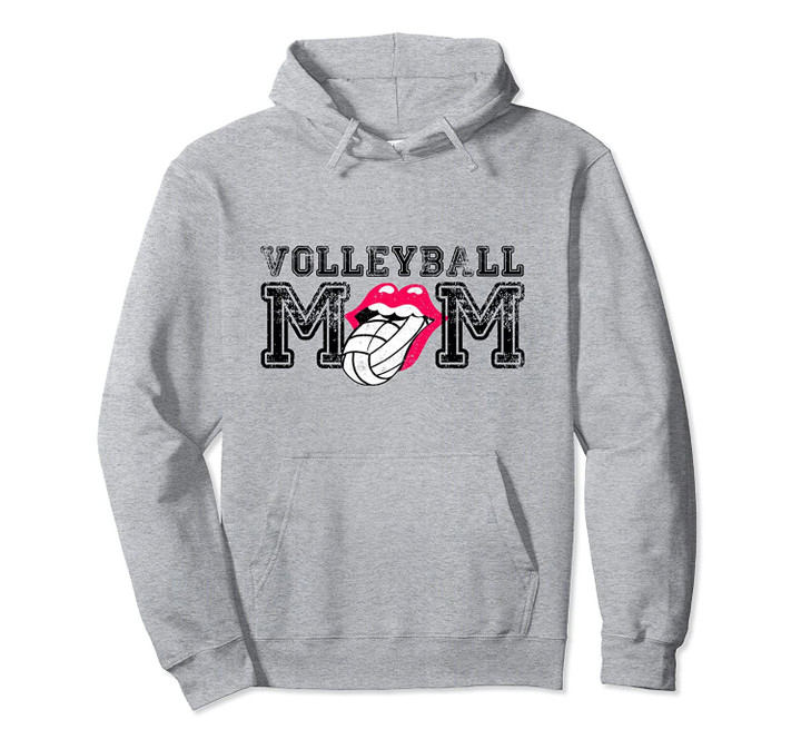 Volleyball Mom Ace Serve Happy Smile Tongue Game Set Match Pullover Hoodie, T Shirt, Sweatshirt