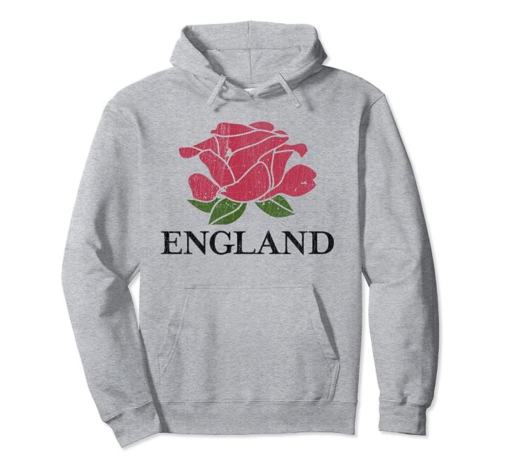 Distressed English Rugby Shirt | England Rugby Football Top Pullover Hoodie, T Shirt, Sweatshirt