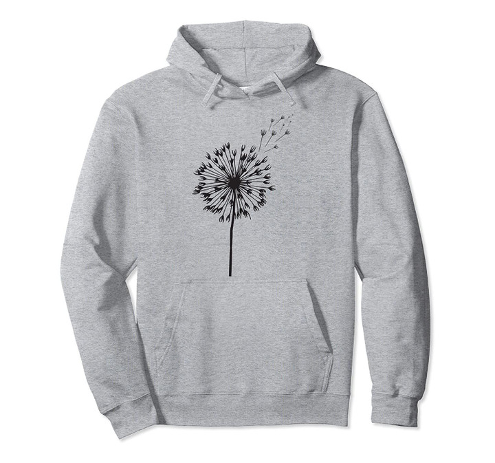 Dandelion Seed Flower Wish Design Pullover Hoodie, T Shirt, Sweatshirt