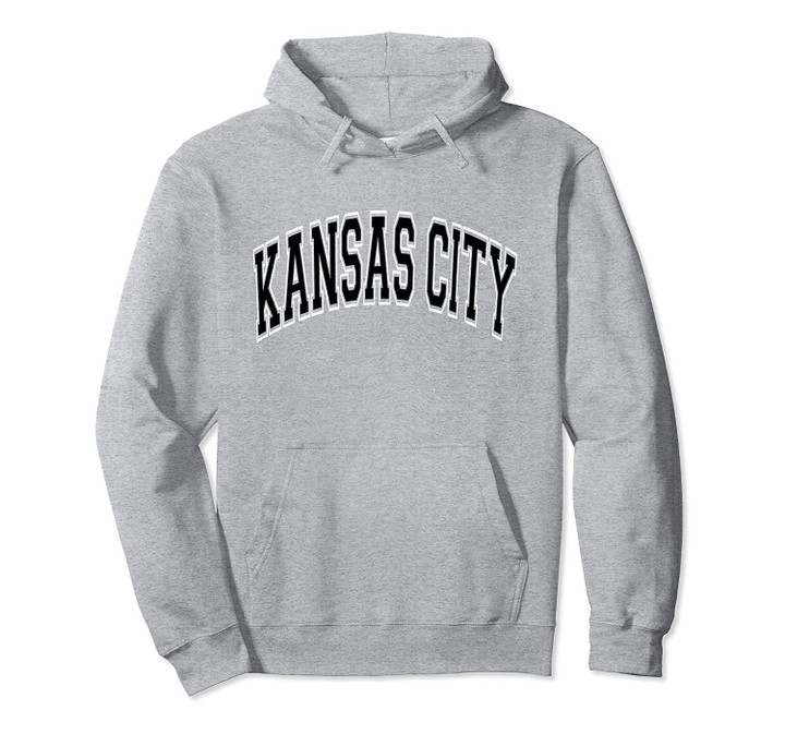 Kansas City Varsity Style Black Text Pullover Hoodie, T Shirt, Sweatshirt