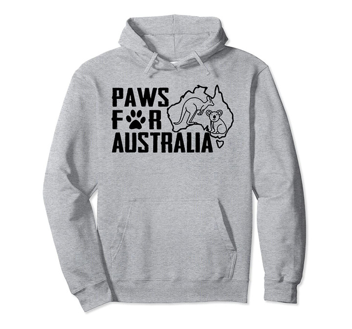 Paws for Australia, Lover Kangaroo, Koala, Animals Pullover Hoodie, T Shirt, Sweatshirt