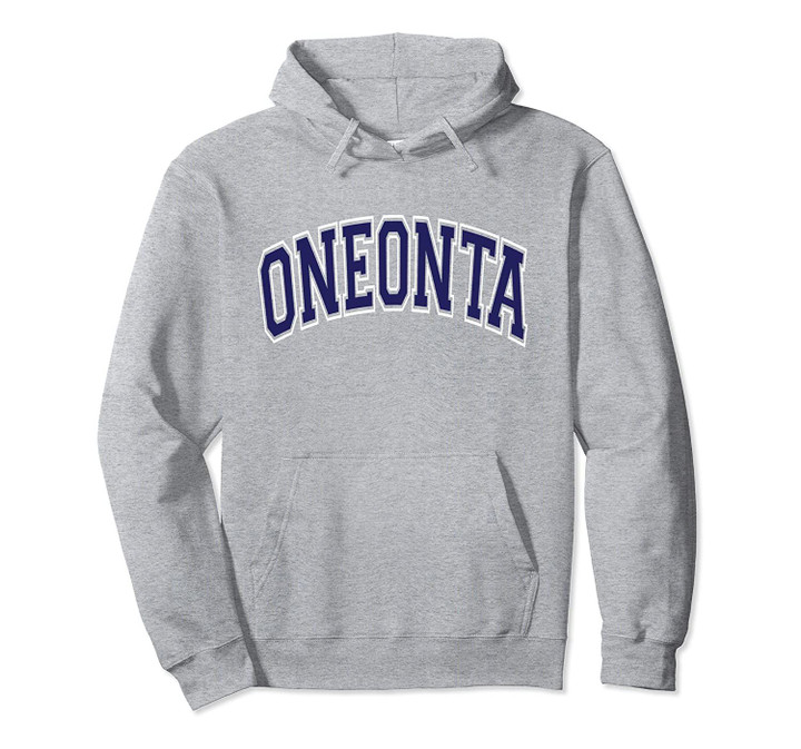 Oneonta Varsity Style Navy Blue Text Pullover Hoodie, T Shirt, Sweatshirt