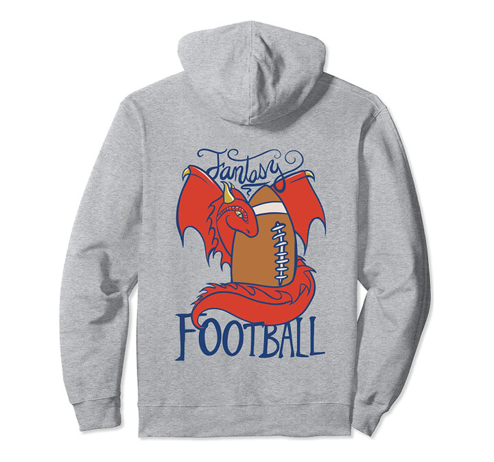 Fantasy Football red dragon art Pullover Hoodie, T Shirt, Sweatshirt