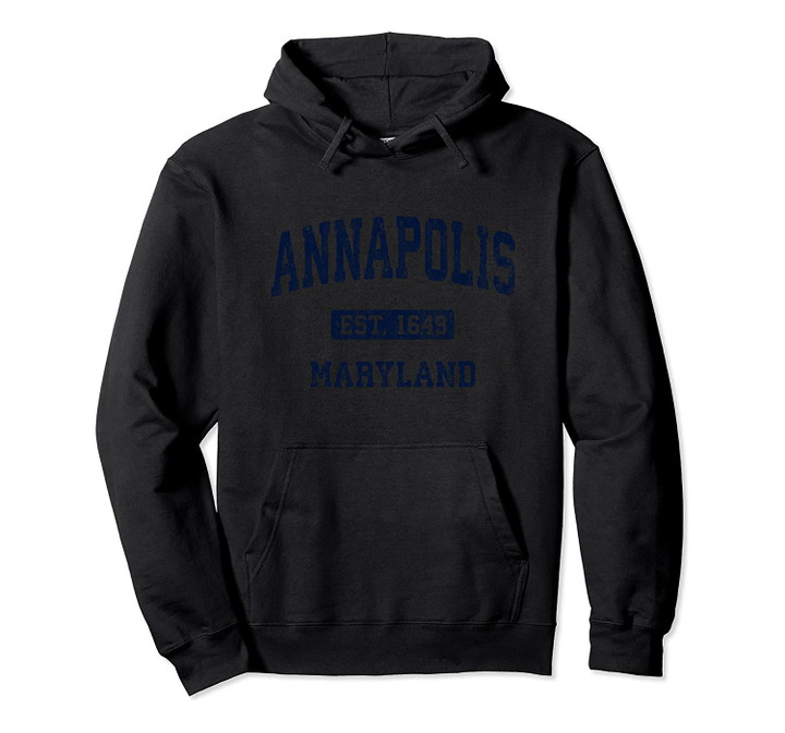 Annapolis Maryland Vintage Athletic Sports Design Pullover Hoodie, T Shirt, Sweatshirt