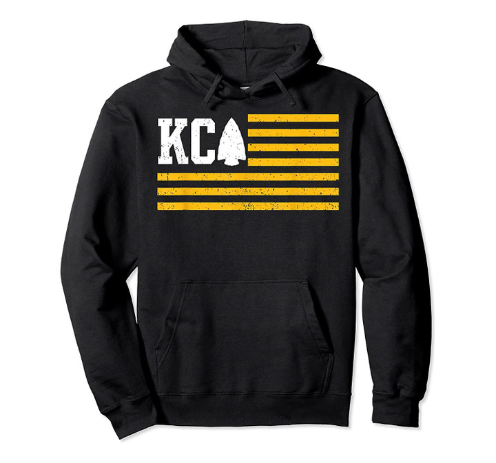 Vintage KC Kansas City-Football American Flag Missouri Retro Pullover Hoodie, T Shirt, Sweatshirt