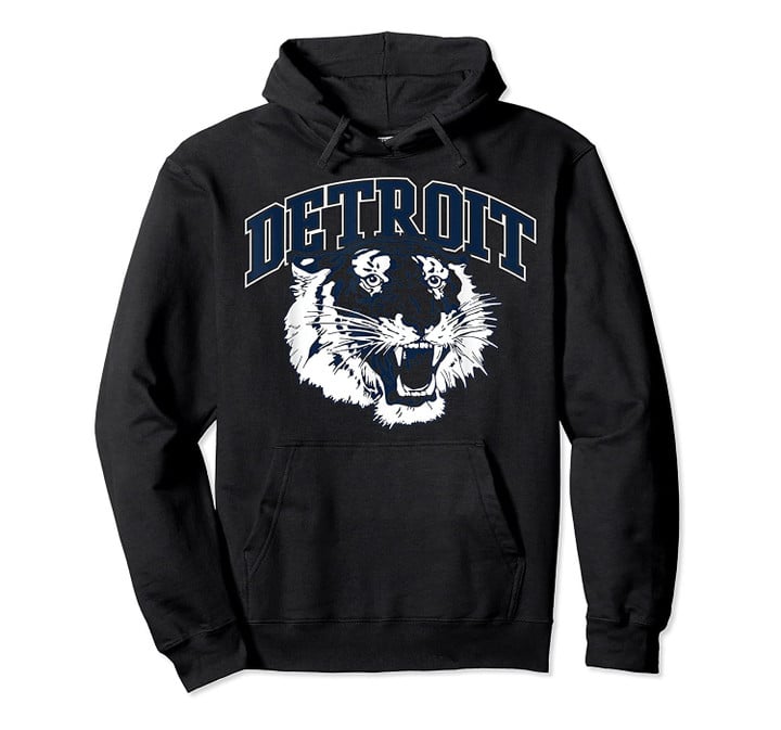 Detroit Baseball Vintage Michigan Bengal Tiger Retro Pullover Hoodie, T Shirt, Sweatshirt