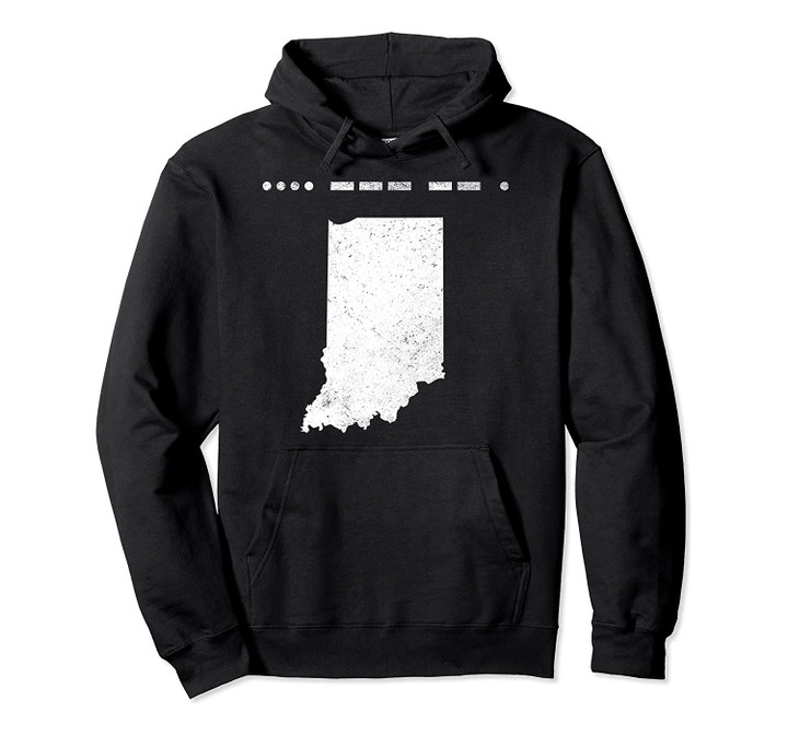Morse Code Indiana Home Hoodie fun gift idea, T Shirt, Sweatshirt