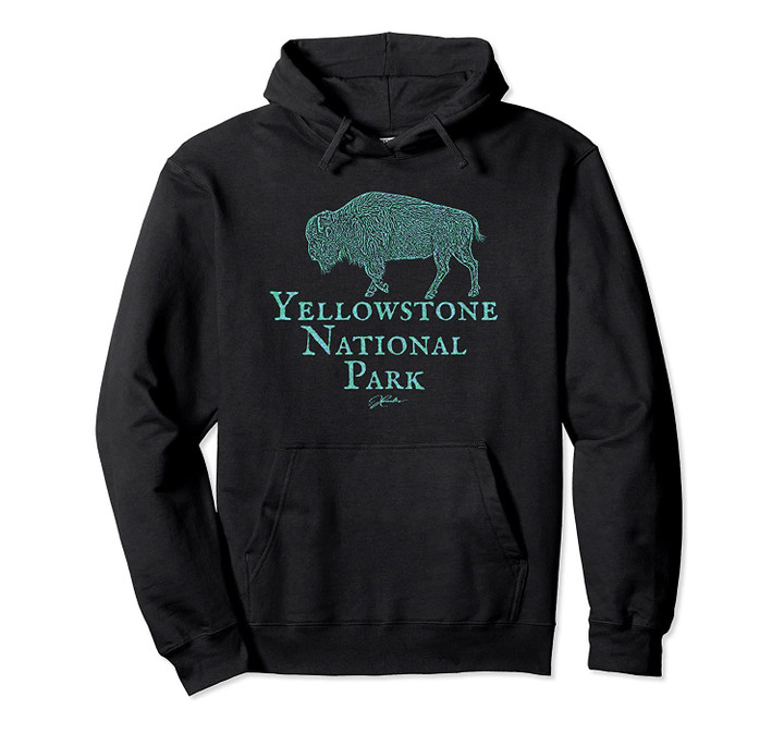 JCombs: Yellowstone National Park, Bison Hoodie, T Shirt, Sweatshirt